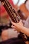 Bassoon in the hands of a musician