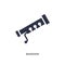 bassoon icon on white background. Simple element illustration from music concept