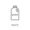 baste linear icon. Modern outline baste logo concept on white ba