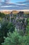 Bastei bridge in Saxon Switzerland in Germany