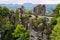 Bastei bridge in Saxon Switzerland, Germany