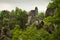 Bastei in the elbe sandstone mountains in the saxon switzerland in Germany