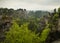 Bastei in the elbe sandstone mountains in the saxon switzerland in Germany