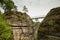 Bastei in the elbe sandstone mountains in the saxon switzerland in Germany