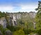 Bastei rock formation in Saxon Switzerland National Park, Germany