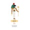 Bastet or Bast ancient Egyptian love goddess, flat vector illustration isolated.