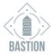 Bastion logo, simple gray style