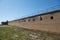A bastion wall along the outside of Historic Fort Gaines in Dauphin Island Alabama