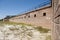 A bastion wall along the outside of Historic Fort Gaines in Dauphin Island Alabama