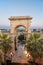 The Bastione Saint Remy fortifications in Castello quarter in Cagliari, Italy