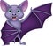 Bat cartoon waving