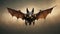 Bat Drone, Dystopian Steampunk Mechanic Bat Isolated – AI Generated