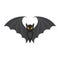 Bat flat icon, halloween and scary, animal sign