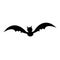A Bat icon Silhouette for helloween party