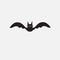 A Bat icon Silhouette for helloween party