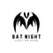 Bat Logo, Night Flying Animal Icon, Company Vector,Halloween Template