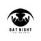 Bat Logo, Night Flying Animal Icon, Company Vector,Halloween Template