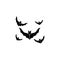 Bat logo template vector
