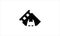 Bat Man inside Movie icon Logo design vector template