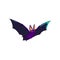 Bat is a nocturnal animal. A symbol of Halloween. The bat in flight