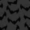 Bat seamless pattern. Flying vampire background. Monster with wi