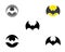 Bat vector icon illustration