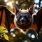 Bat wild animal living in nature, part of ecosystem