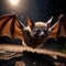 Bat wild animal living in nature, part of ecosystem