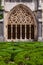 Batalha, Portugal. Intricate stonework in the Claustro Real or Royal Cloister of Monastery of Batalha