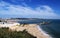 Batata beach English: Potato beach  and entrance to the marina in Lagos, Algarve, Portugal.