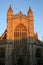 Bath Abbey and moon