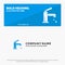 Bath, Bathroom, Cleaning, Faucet, Shower SOlid Icon Website Banner and Business Logo Template