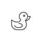 Bath Duck outline icon