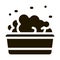 bath with foamy water icon Vector Glyph Illustration