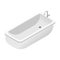 Bath isolated object bathtub with tap and drain bathroom furniture