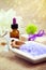 Bath salt with soap and essential oil
