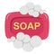 Bath Soap color vector icon which can easily modify or edit