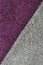 Bath towels background, grey, crimson maroon purple violet red raspberry pattern, vertical large detailed textured macro closeup,