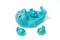 Bath toy, Rubber blue dolphinn family