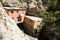 Bathhouse of Bibi Fatima Hot Springs near Vrang in the Wakhan valley in Tajikistan