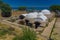 Bathhouse of Naryn-Kala fortress in Derbent in the Republic of Dagestan, Russ