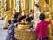 Bathing of Buddha Statue at Shwedagon Pagoda in Yangon, Myanmar