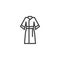 Bathrobe line icon