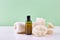 Bathroom Accessories - Shampoo, loofah, towel, bath salt and body brush