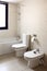 Bathroom with bath toilet and bidet