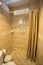 Bathroom with bathtube and rain shower
