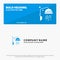 Bathroom, Clean, Shower SOlid Icon Website Banner and Business Logo Template