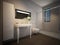 Bathroom concept design. 3d rendering