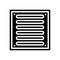 bathroom drainage hole glyph icon vector illustration
