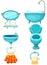 Bathroom icons set